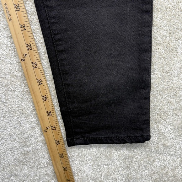 AG Adriano Goldschmied Legging Ankle Jeans Womens 29R Black Distressed Skinny - Picture 10 of 15